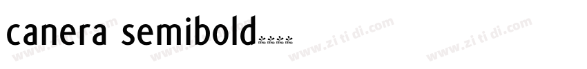 canera semibold字体转换